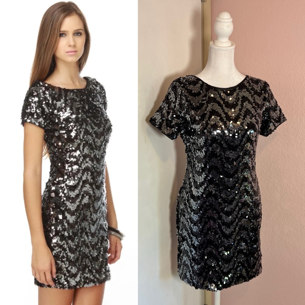 Law of Gravity Sequin Dress